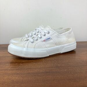 Superga Cotu Classic Sneakers 2750 White Canvas Unisex 37 Women 6.5 / Men 5.